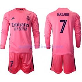 Maillot de Foot Real Madrid Eden Hazard 7 Extérieur 2020-21 Manches Longues - Enfant